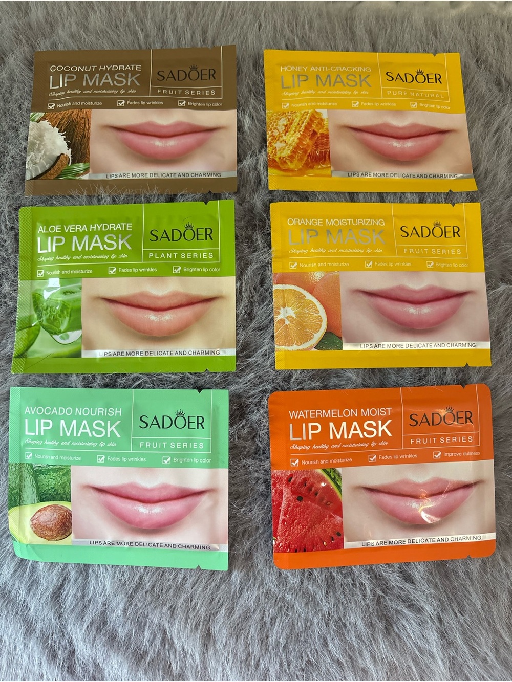 Lip Masks (6pc) Bundle- Fruits & Plants
